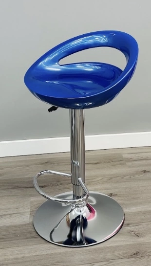 blue bar stool set of 2